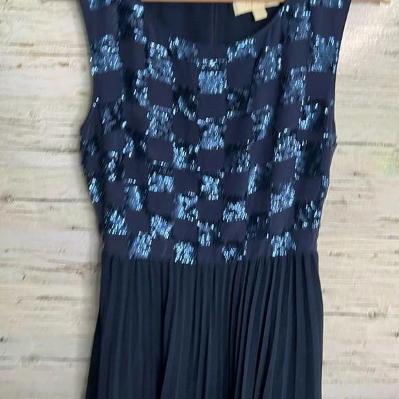 ERIN FETHERSTON Cocktail blue sparkly dress  size 6 - Picture 3 of 10